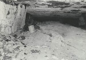 <b>Caption:</b>  Floor heaving: 7' vertical opening was closed to only a few feet.<br><b>Date:</b>  07/11/1972<br>