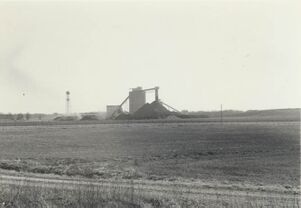 <b>Caption:</b>  View looking southward at preparation plant of Monterey Coal Company's Mine No. 1<br><b>Date:</b>  1979<br>