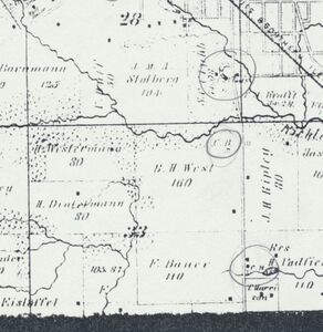 <b>Atlas</b>: <b>T1N-R8W</b><br><b>Map Date:</b> 1874<br><b>Coal Co.:</b> Flannigan and Company<br><b>Mine Name:</b> Flannigan Mine