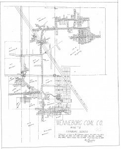 <b>Company</b>: <b>4103.C4 i5.1-11</b><br><b>Map Date:</b> 8-12-1949<br><b>Coal Co.:</b> Wenneborg Coal Company<br><b>Mine Name:</b> Wenneborg No. 3 Mine<br><b>Image Credit:</b> Illinois State Geological Survey<br><a target="_blank" rel="nofollow noreferrer noopener" class="external text" href="https://wikiimage.isgs.illinois.edu/ilmines/christian/m0245.zip"><b>Full Res Download</b></a>