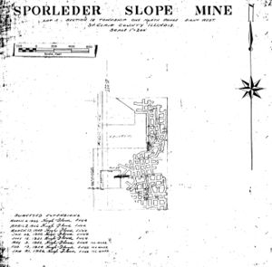 <b>Microfilm</b>: <b>351143</b><br><b>Map Date:</b> 1-31-1956<br><b>Coal Co.:</b> Sporleder Coal Service<br><b>Mine Name:</b> Sporleder<br><a target="_blank" rel="nofollow noreferrer noopener" class="external text" href="https://wikiimage.isgs.illinois.edu/ilmines/st_clair/m3505.zip"><b>Full Res Download</b></a>