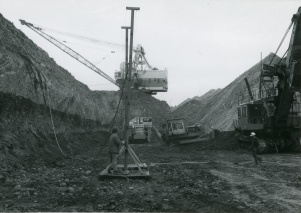 <b>Caption:</b>  Coalballs in Pit 14<br><b>Credit:</b>  Phillips Coal Ball Collection<br><b>Date:</b>  05/06/1972<br>